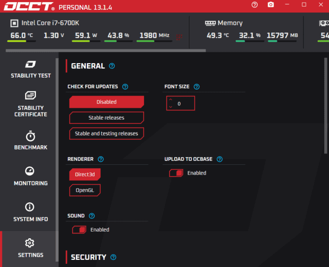 OCCT电脑硬件测试(烤鸡测试软件) v14.2.0.99 便携版